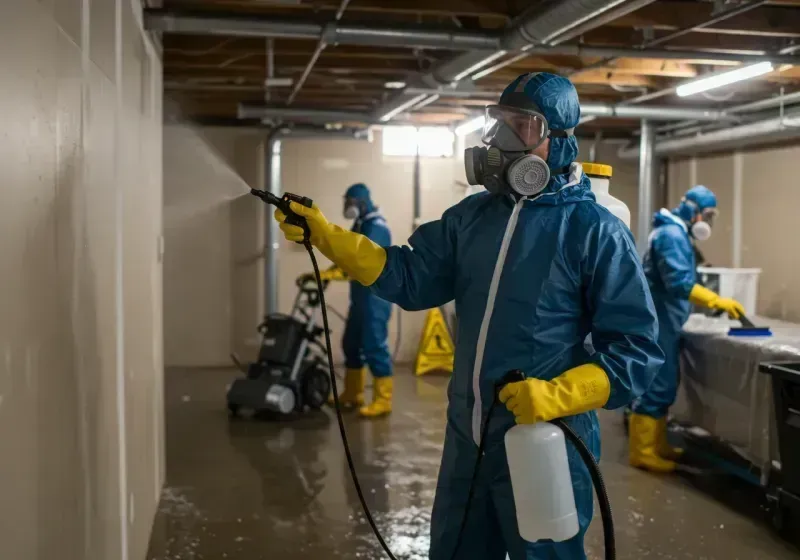 Basement Sanitization and Antimicrobial Treatment process in Saint Peter, WI